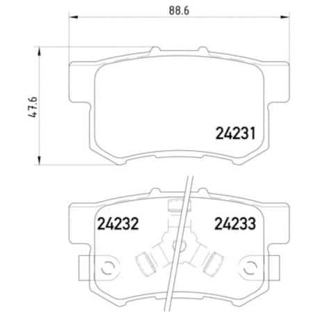 Pagid Brakes Disc Brake Pad, 355012061 355012061